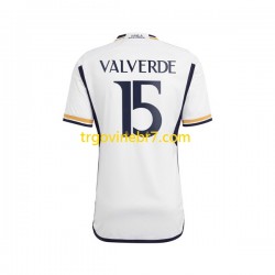 Dres Real Madrid Federico Valverde 15 Domaći 2023-2024 Kratkih Rukava - Muški