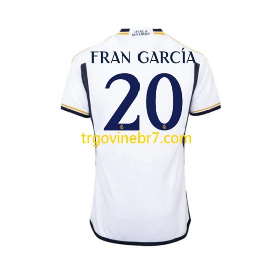 Dres Real Madrid Fran Garcia 20 Domaći 2023-2024 Kratkih Rukava - Muški