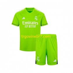 Golmanski Dres - Dres Real Madrid Domaći 2023-2024 Kratkih Rukava - Dječji