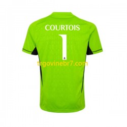 Golmanski Dres - Dres Real Madrid Thibaut Courtois 1 Domaći 2023-2024 Kratkih Rukava - Muški