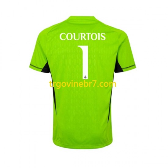 Golmanski Dres - Dres Real Madrid Thibaut Courtois 1 Domaći 2023-2024 Kratkih Rukava - Muški