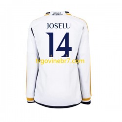 Dres Real Madrid JOSELU 14 Domaći 2023-2024 Dugim Rukavima - Muški