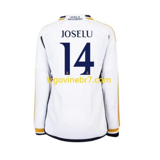 Dres Real Madrid JOSELU 14 Domaći 2023-2024 Dugim Rukavima - Muški
