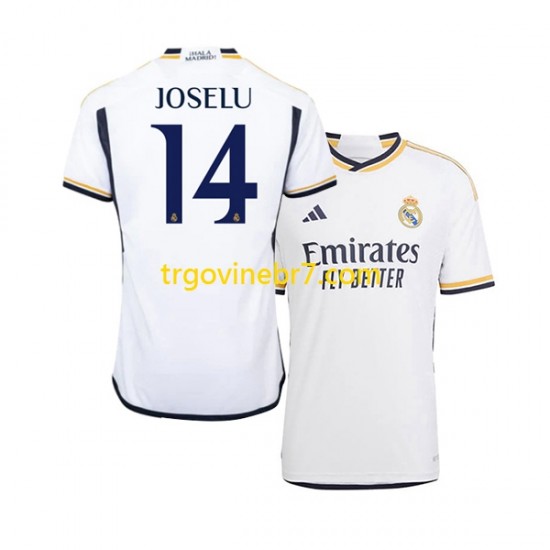 Dres Real Madrid JOSELU 14 Domaći 2023-2024 Kratkih Rukava - Muški