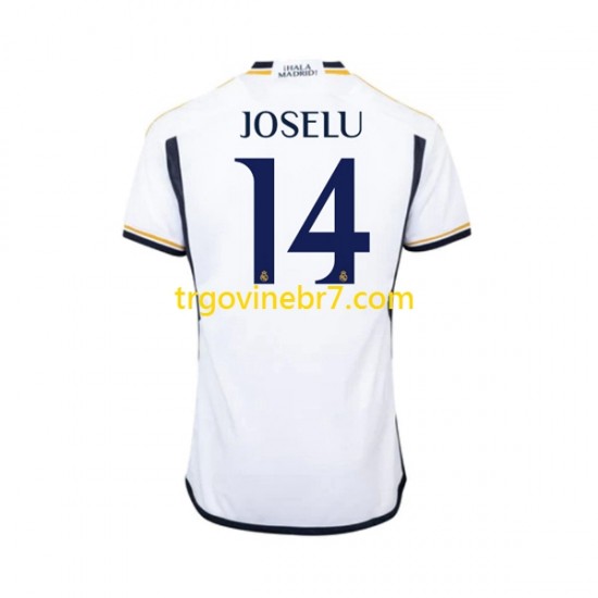 Dres Real Madrid JOSELU 14 Domaći 2023-2024 Kratkih Rukava - Muški