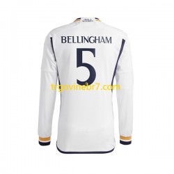 Dres Real Madrid Jude Bellingham 5 Domaći 2023-2024 Dugim Rukavima - Muški
