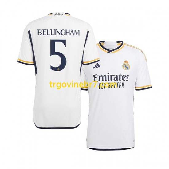 Dres Real Madrid Jude Bellingham 5 Domaći 2023-2024 Kratkih Rukava - Muški