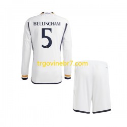 Dres Real Madrid Jude Bellingham 5 Domaći 2023-2024 Dugim Rukavima - Dječji
