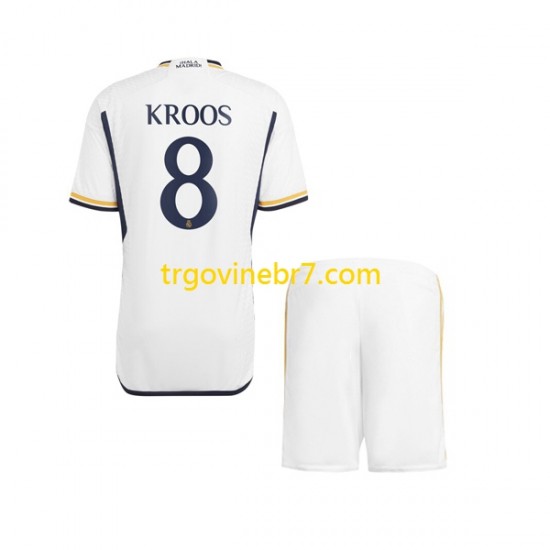 Dres Real Madrid Kroos 8 Domaći 2023-2024 Kratkih Rukava - Dječji