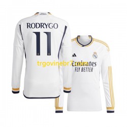 Dres Real Madrid Rodrygo Goes 11 Domaći 2023-2024 Dugim Rukavima - Muški