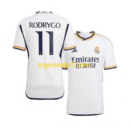 Dres Real Madrid Rodrygo Goes 11 Domaći 2023-2024 Kratkih Rukava - Muški