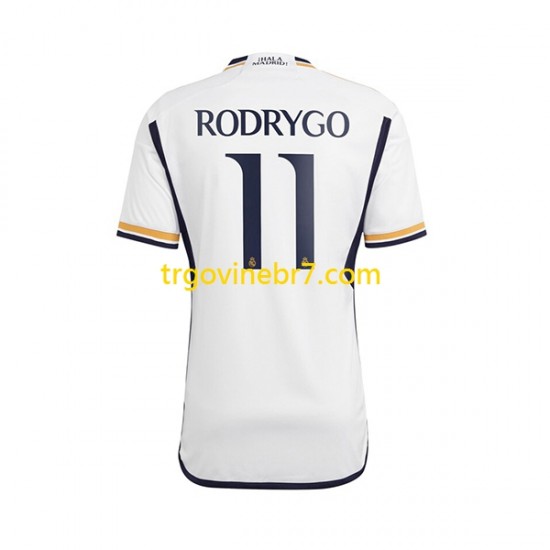 Dres Real Madrid Rodrygo Goes 11 Domaći 2023-2024 Kratkih Rukava - Muški