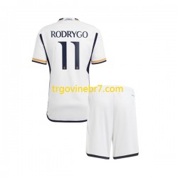Dres Real Madrid Rodrygo Goes 11 Domaći 2023-2024 Kratkih Rukava - Dječji