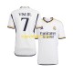 Dres Real Madrid Vinicius Junior 7 Domaći 2023-2024 Kratkih Rukava - Muški