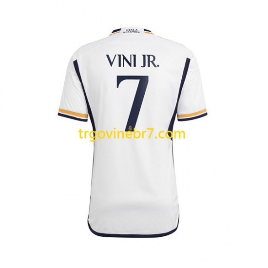 Dres Real Madrid Vinicius Junior 7 Domaći 2023-2024 Kratkih Rukava - Muški