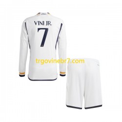Dres Real Madrid Vinicius Junior 7 Domaći 2023-2024 Dugim Rukavima - Dječji