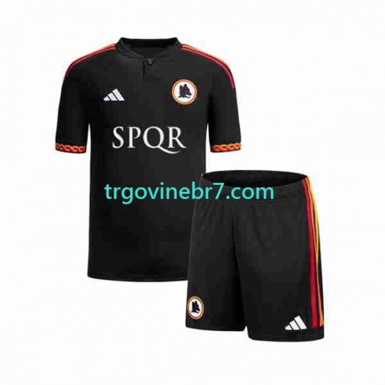 Dres Roma Treći 2023-2024 Kratkih Rukava - Dječji