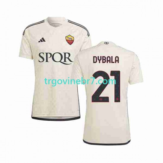 Dres Roma Paulo Dybala 21 Gostujući 2023-2024 Kratkih Rukava - Muški