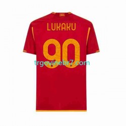 Dres Roma Romelu Lukaku 90 Domaći 2023-2024 Kratkih Rukava - Muški Dres Roma Romelu Lukaku 90 Domaći 2023-2024 Kratkih Rukava - Muški