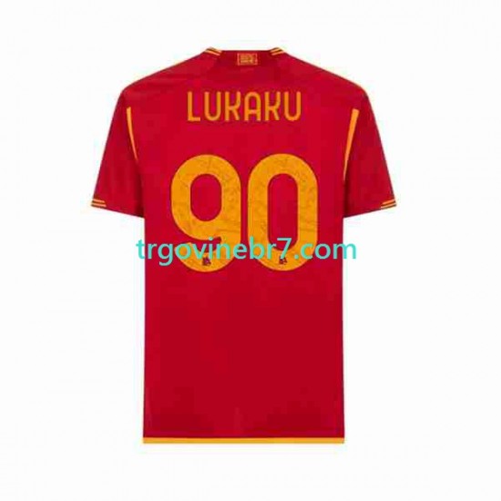 Dres Roma Romelu Lukaku 90 Domaći 2023-2024 Kratkih Rukava - Muški