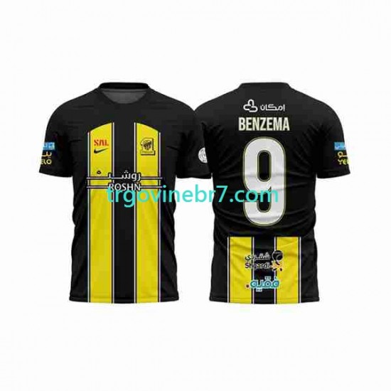Dres Al-Ittihad BENZEMA 9 Domaći 2023-2024 Kratkih Rukava - Muški