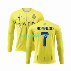 Dres Al-Nassr Ronaldo 7 Domaći 2023-2024 Dugim Rukavima - Muški