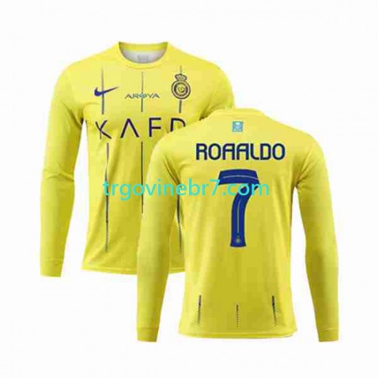 Dres Al-Nassr Ronaldo 7 Domaći 2023-2024 Dugim Rukavima - Muški