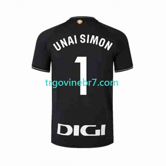 Golmanski Dres - Dres Athletic Bilbao UNAI SIMON 1 Domaći 2023-2024 Kratkih Rukava - Muški