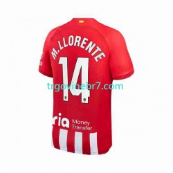 Dres Atlético Madrid 2 Marcos Llorente 14 Domaći 2023-2024 Kratkih Rukava - Muški