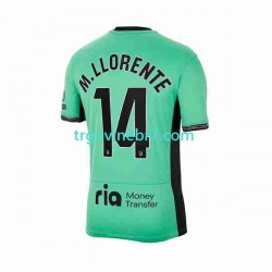 Dres Atlético Madrid 2 Marcos Llorente 14 Treći 2023-2024 Kratkih Rukava - Muški