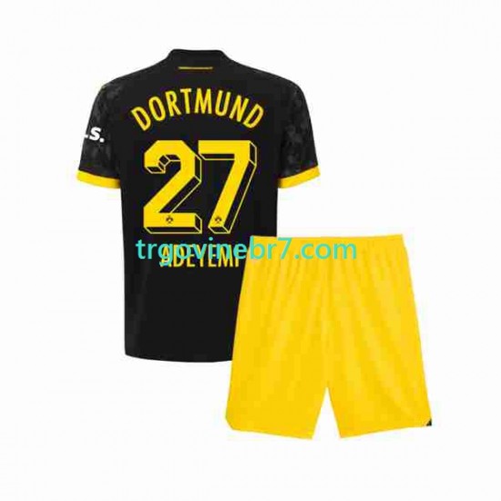 Dres Borussia Dortmund Karim Adeyemi 27 Gostujući 2023-2024 Kratkih Rukava - Dječji