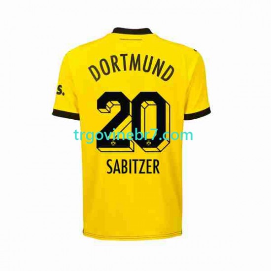Dres Borussia Dortmund Marcel Sabitzer 20 Domaći 2023-2024 Kratkih Rukava - Muški