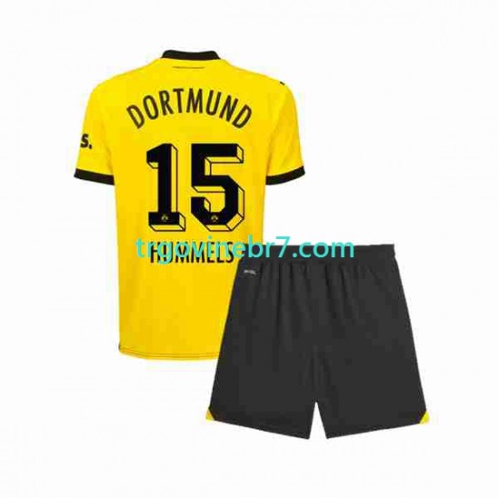 Dres Borussia Dortmund Mats Hummels 15 Domaći 2023-2024 Kratkih Rukava - Dječji