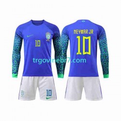 Dres Brazil Neymar Jr 10 Gostujući World Cup 2022 Dugim Rukavima - Dječji Dres Brazil Neymar Jr 10 Gostujući World Cup 2022 Dugim Rukavima - Dječji