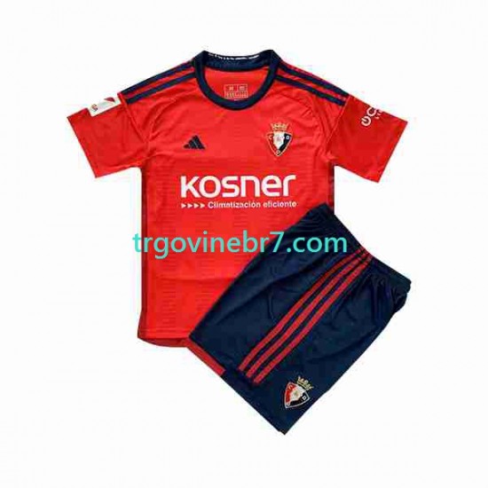 Dres CA Osasuna Domaći 2023-2024 Kratkih Rukava - Dječji