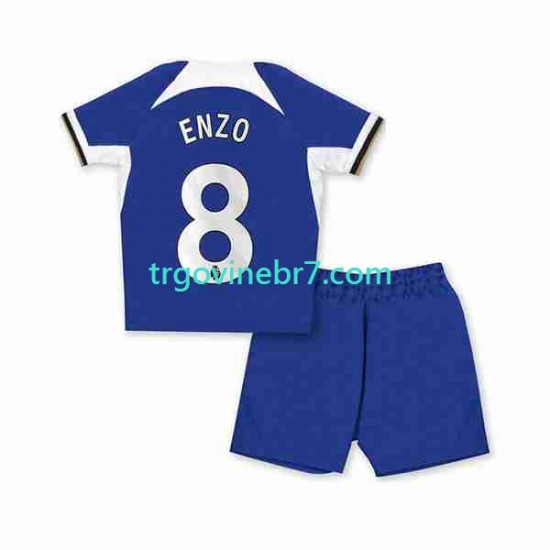 Dres Chelsea Enzo Fernandez 8 Domaći 2023-2024 Kratkih Rukava - Dječji
