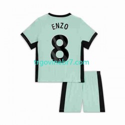 Dres Chelsea Enzo Fernandez 8 Treći 2023-2024 Kratkih Rukava - Dječji Dres Chelsea Enzo Fernandez 8 Treći 2023-2024 Kratkih Rukava - Dječji