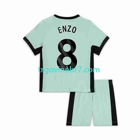 Dres Chelsea Enzo Fernandez 8 Treći 2023-2024 Kratkih Rukava - Dječji