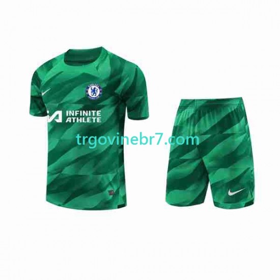 Golmanski Dres - Dres Chelsea Treći 2023-2024 Kratkih Rukava - Dječji