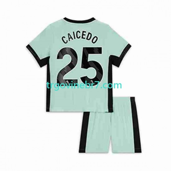 Dres Chelsea Moises Caicedo 25 Treći 2023-2024 Kratkih Rukava - Dječji