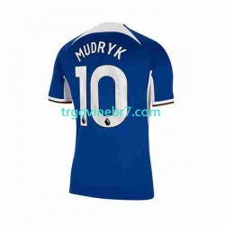 Dres Chelsea Mykhaylo Mudryk 10 Domaći 2023-2024 Kratkih Rukava - Muški Dres Chelsea Mykhaylo Mudryk 10 Domaći 2023-2024 Kratkih Rukava - Muški