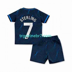 Dres Chelsea Raheem Sterling 7 Gostujući 2023-2024 Kratkih Rukava - Dječji