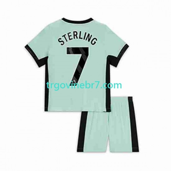 Dres Chelsea Raheem Sterling 7 Treći 2023-2024 Kratkih Rukava - Dječji
