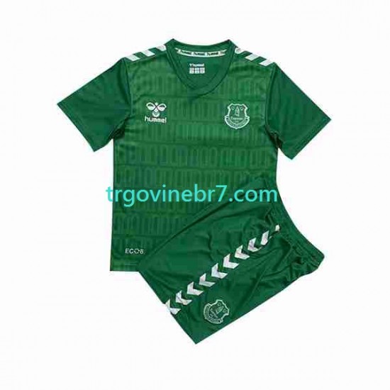 Golmanski Dres - Dres Everton Domaći 2023-2024 Kratkih Rukava - Dječji