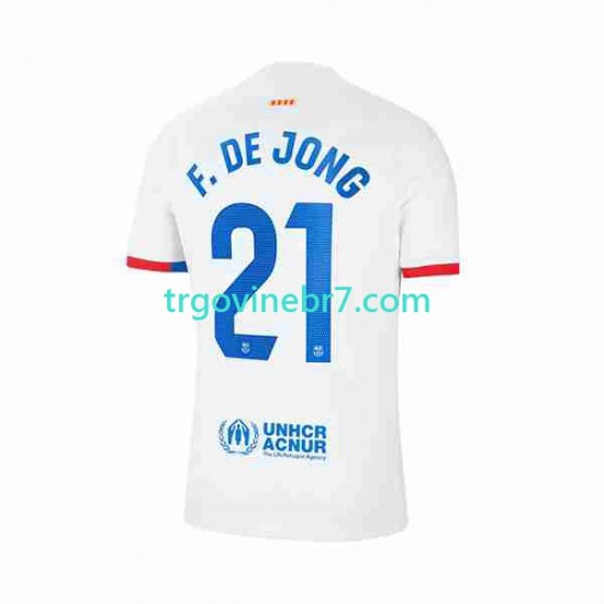 Dres FC Barcelona Frenkie de Jong 21 Gostujući 2023-2024 Kratkih Rukava - Muški