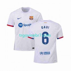 Dres FC Barcelona GAVI 6 Gostujući 2023-2024 Kratkih Rukava - Muški Dres FC Barcelona GAVI 6 Gostujući 2023-2024 Kratkih Rukava - Muški