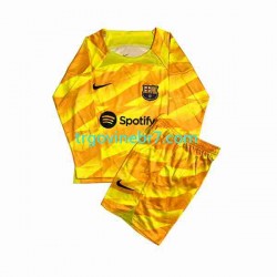 Golmanski Dres - Dres FC Barcelona Četvrti 2023-2024 Dugim Rukavima - Dječji
