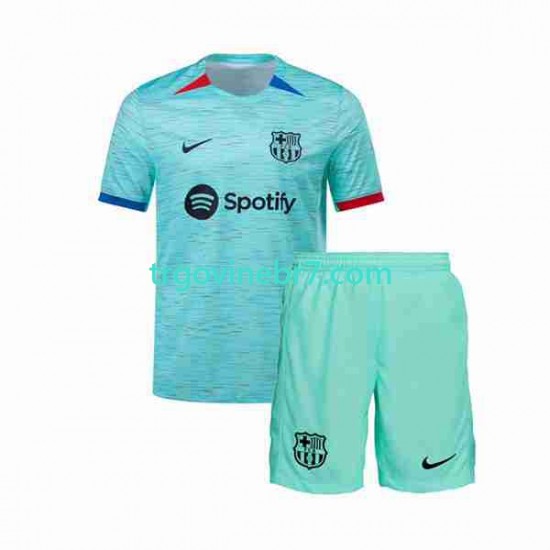 Dres FC Barcelona Treći 2023-2024 Kratkih Rukava - Dječji