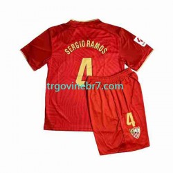 Dres Sevilla FC Sergio Ramos 4 Gostujući 2023-2024 Kratkih Rukava - Dječji