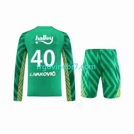 Golmanski Dres - Fenerbahce Livakovic 40 Footbal Kit Domaći 2023-2024 Dugim Rukavima